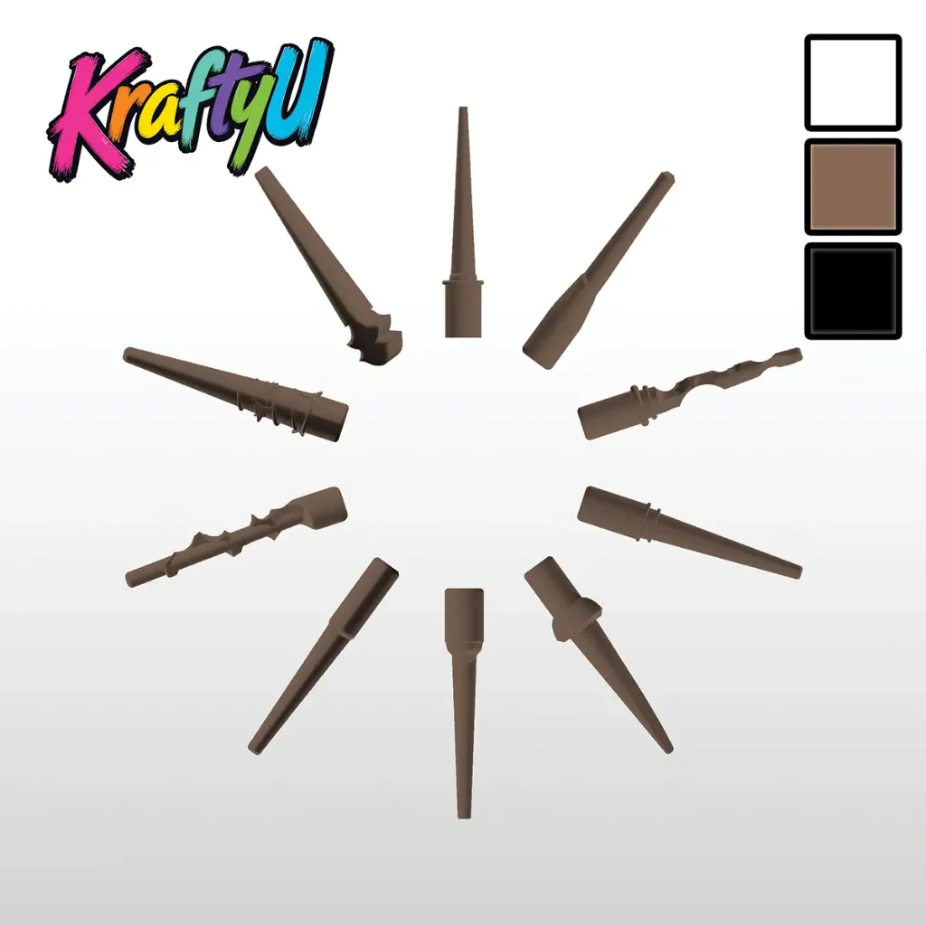 Imaginary Magic Wands Inspiration (set of 10 pieces) (Brown)